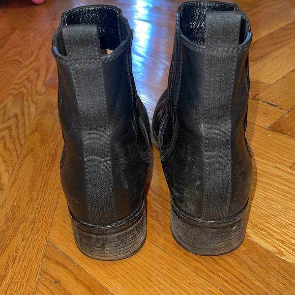 Chanel Black Leather Chelsea Booties - Picture 5 of 9